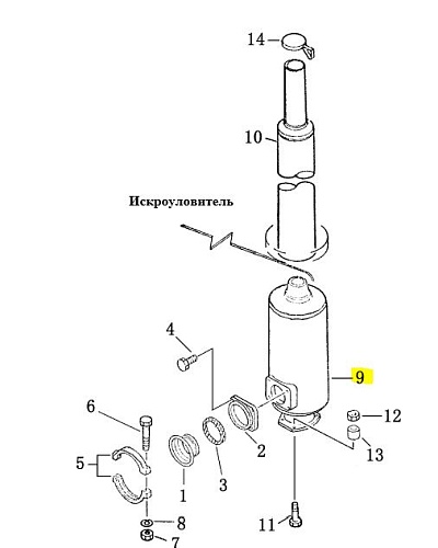 Глушитель 6711-11-5711 Глушитель 6711-11-5711