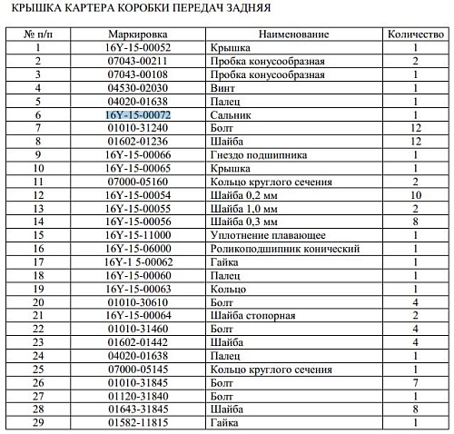 Прокладка 16Y-15-00072 Прокладка 16Y-15-00072