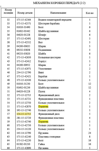 Диск фрикционный 154-15-12715/16Y-15-09000 Диск фрикционный 154-15-12715/16Y-15-09000
