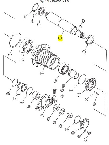 Полуось 16L-18-00001 Полуось 16L-18-00001