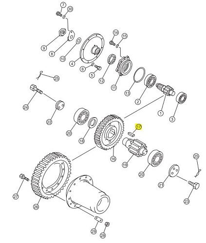 Шпонка 16Y-18-00017 Шпонка 16Y-18-00017
