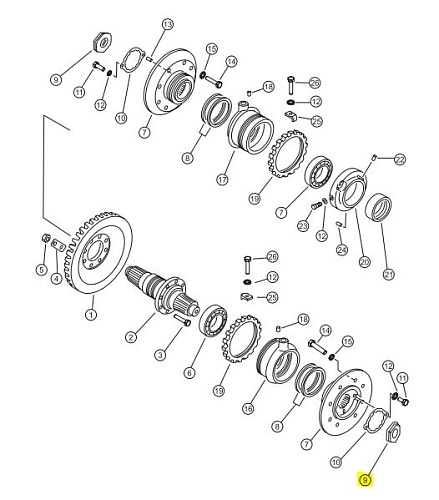 Гайка 16Y-16-00018 Гайка 16Y-16-00018